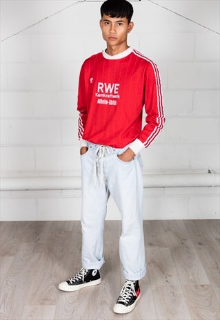 VINTAGE ADIDAS RETRO RWE UNISEX FOOTBALL TOP