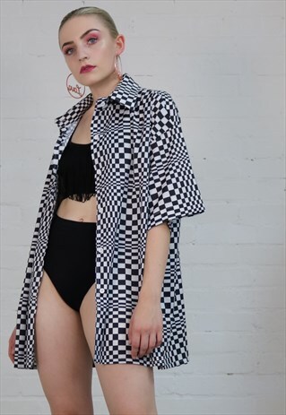 OVERSIZE CHECKERBOARD SHIRT