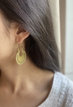 Gold Boho Hoop Earrings