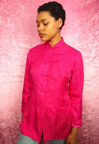 PINK CHINESE SILK TOP