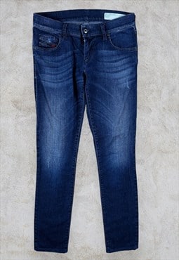 Diesel Grupee Jeans Blue Super Slim Skinny Low Waist W28 L30