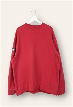 Vintage Reebok Sweatshirt Y2K in Red L