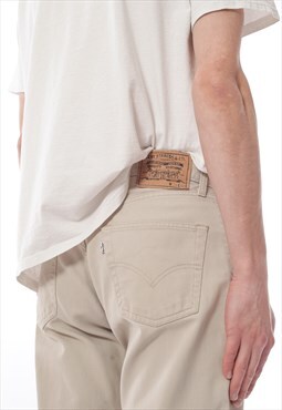 Vintage LEVIS Jeans Denim Pants 80s Beige