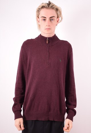 POLO RALPH LAUREN MENS VINTAGE JUMPER SWEATER LARGE 90S