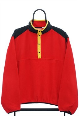 Vintage Marlboro 90s Red Fleece Mens