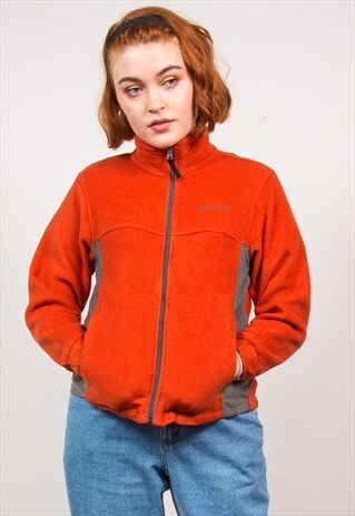 COLUMBIA ORANGE FLEECE JACKET