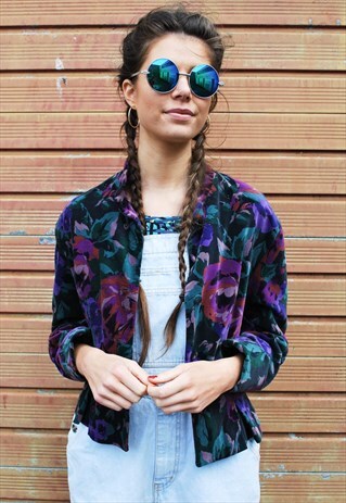 VINTAGE VELVET FLORAL JACKET