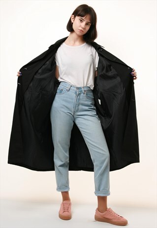 80S VINTAGE LONG MAXI LENGTH OVERSIZED TRENCH COAT 1004