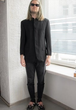 Vintage 80's Black Wool KENZO Suit Jacket
