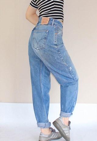 VINTAGE 80'S HIGH WAIST GRUNGE PAINTERS LEVI'S