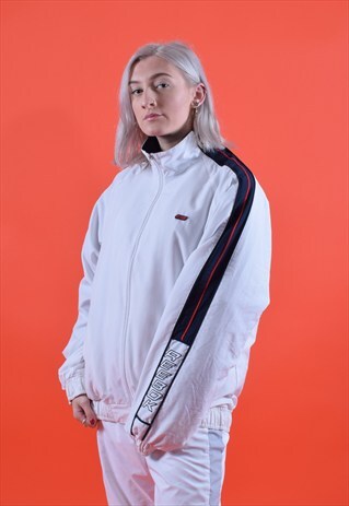 WHITE AND NAVY REEBOK Y2K TRACKSUIT JACKET