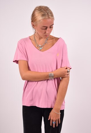 VINTAGE RALPH LAUREN T-SHIRT TOP PINK