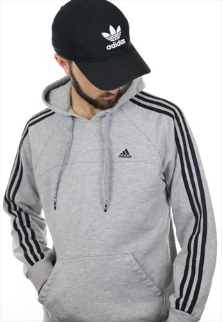 VINTAGE ADIDAS HOODIE GREY