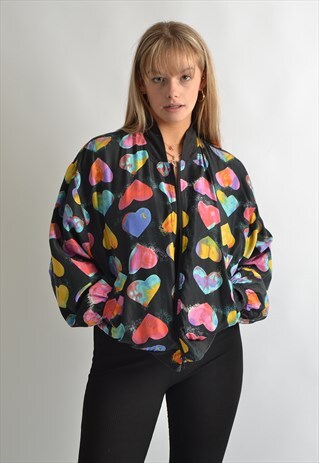 BLACK LIGHTWEIGHT PATTERN JACKET GFJ489