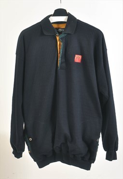 Vintage 90s lined polo sweatshirt