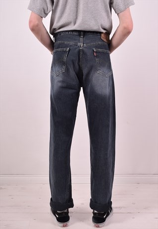 LEVI'S 501 MENS VINTAGE JEANS W36 L36 BLACK 90S