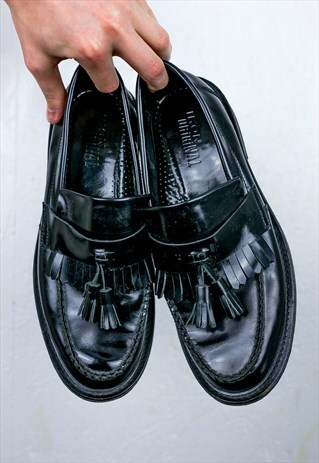 LEATHER IKON TASSEL LEATHER LOAFER SHOES