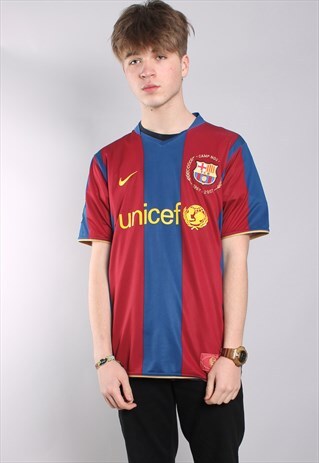 VINTAGE NIKE BARCELONA FC FOOTBALL T-SHIRT