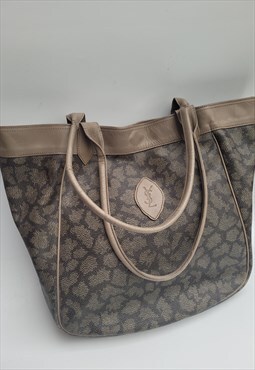 Vintage Grey / Khaki Tote / Shoulder Bag.