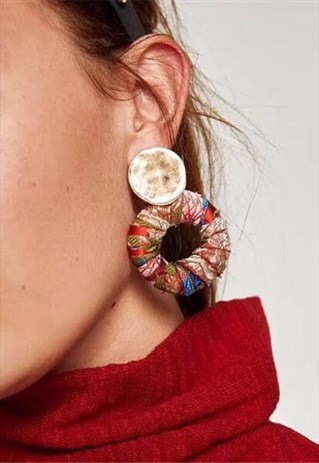 RETRO OVERSIZED MULTI STATEMENT EARRINGS