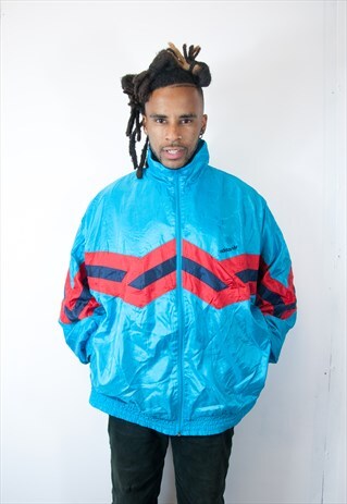 BLUE ADIDAS VINTAGE TRACKSUIT TOP