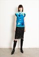 VINTAGE Y2K SEMI SHEER SKIRT BLACK