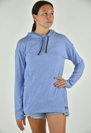 VINTAGE 90'S UNDER ARMOUR BLUE SWEATSHIRT MEDIUM