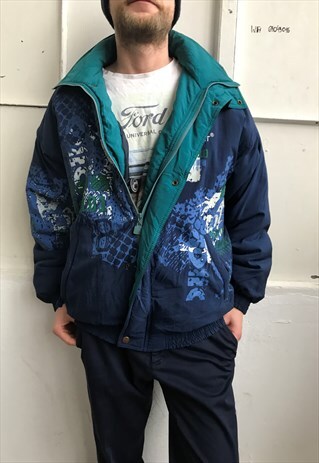 VINTAGE 90' OLDSCHOOL BOMBER UNISEX PUFFER JACKET