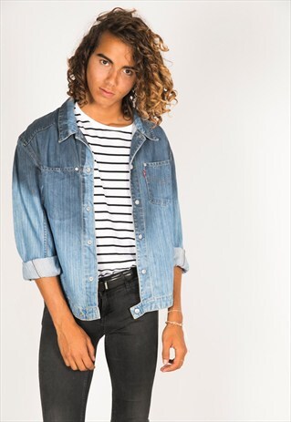 VINTAGE 80S LEVIS ENGINEERED DENIM JACKET / R362