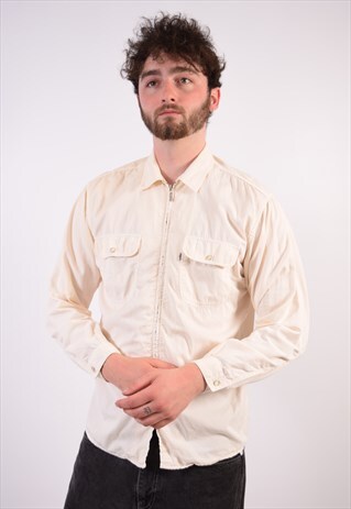 VINTAGE LEVI'S OVERSHIRT OFF WHITE