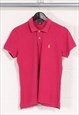 VINTAGE RALPH LAUREN POLO SHIRT IN PINK SHORT SLEEVE LARGE