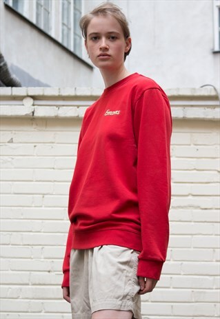 VINTAGE 90S CLASSIC COLLEGE RED SWEATSHIRT