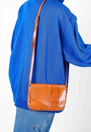 VINTAGE LEATHER CROSSOVER BAG SB24