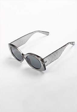 Oversized cat eye sunglasses - Grey