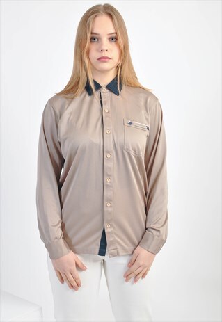 VINTAGE 90'S BEIGE SHIRT