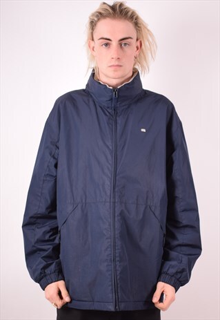 LACOSTE MENS VINTAGE JACKET XL BLUE 90S