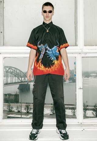 VINTAGE DRAGOON FIRE RAVE SHIRT