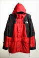 Vintage The North Face Gore-Tex Hooded Jacket Red Black