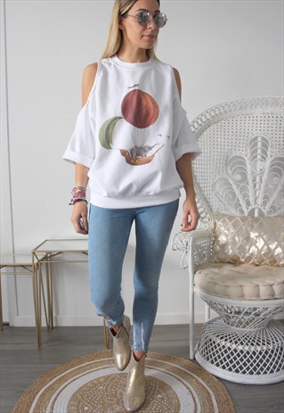 VINTAGE SWEATSHIRT PRINTED ELEPHANT