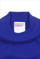 BLUE/YELLOW '80S AUTHENTIC CHEERLEADER KNITTED SHORT SLEEVE 