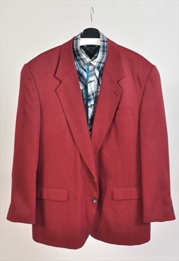 Vintage 00s blazer jacket in maroon