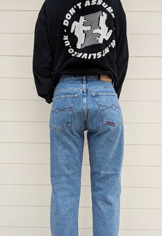 BEST COMPANY HIGH WAISTED MOM JEANS