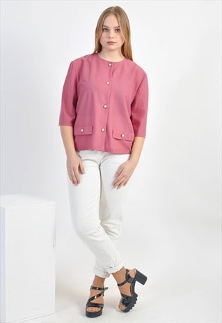 VINTAGE 80'S BLOUSE IN PURPLE
