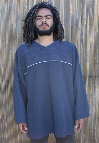 VINTAGE FLEECED LONG STRIPE JUMPER