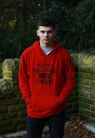 VINTAGE RED RALPH LAUREN POLO JEANS SWEATSHIRT