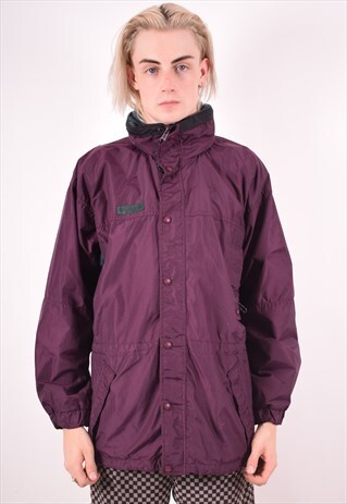 COLUMBIA MENS VINTAGE JACKET LARGE PURPLE 90S