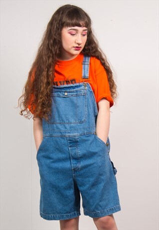 VINTAGE 90'S BLUE DENIM DUNGAREES