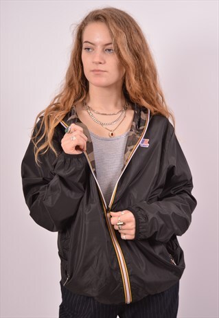 VINTAGE K-WAY REVERSIBLE JACKET BLACK