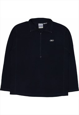 Reebok 90's Quarter Zip Fleece XLarge Black
