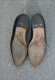 VINTAGE TED LAPIDUS BLUE/WHITE LEATHER LOAFERS